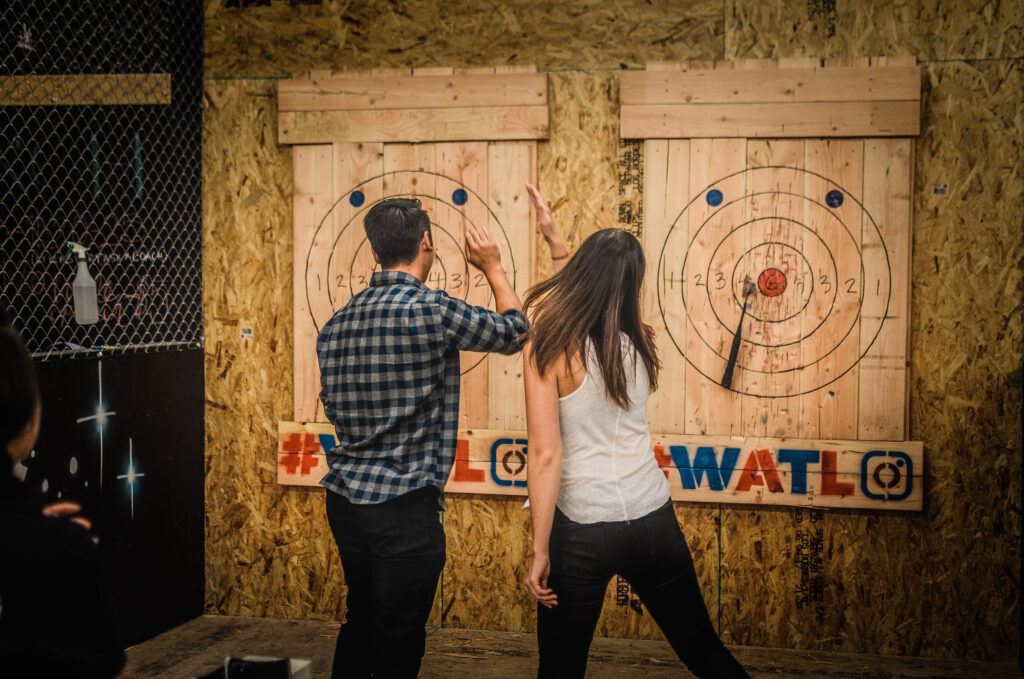 axe- throwing date night
